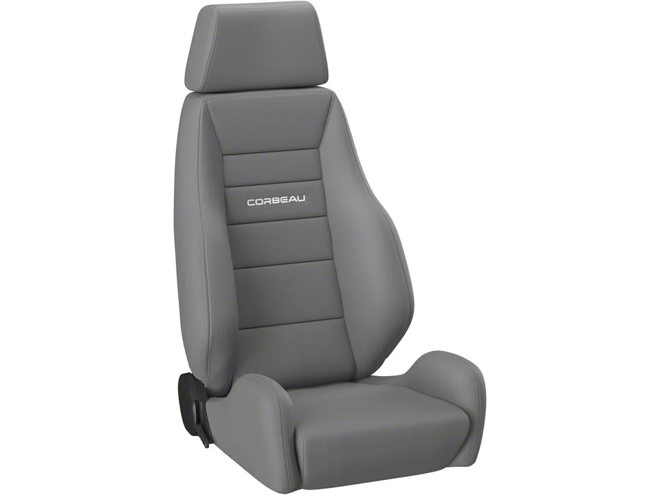 Corbeau GTS II Reclining Seats; Gray Cloth; Pair