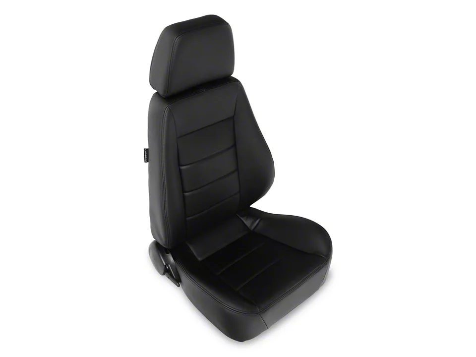 Corbeau Sport Reclining Seats; Black Vinyl; Pair