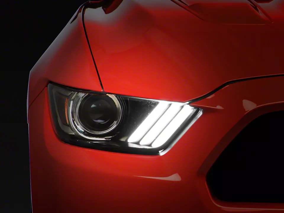 Ford Factory Replacement HID Headlights; Black Housing; Clear Lens