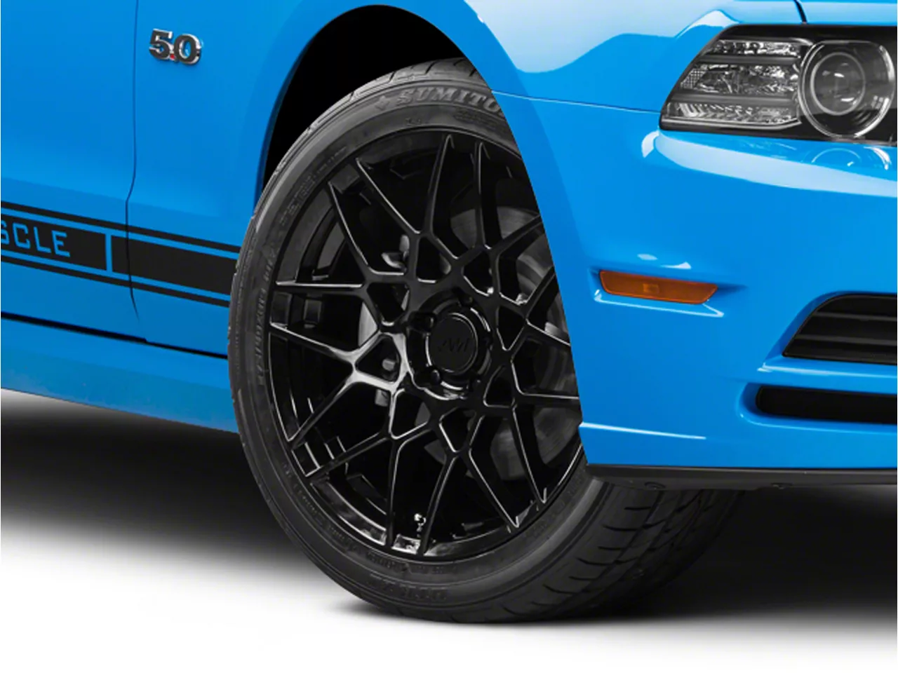 2013 GT500 Style Gloss Black Wheel; 19×9.5; 35mm Offset