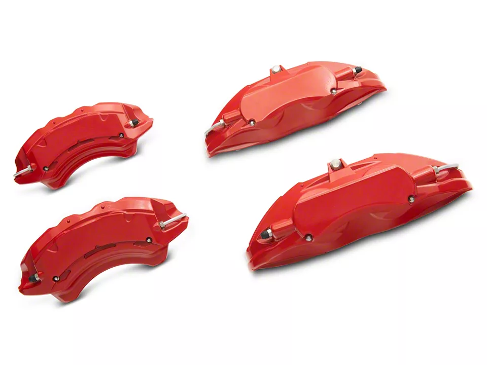 SR Performance Brake Caliper Covers; Red; Front and Rear