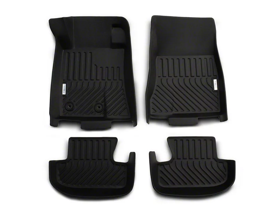 TruShield Precision Molded Front and Rear Floor Liners; Black