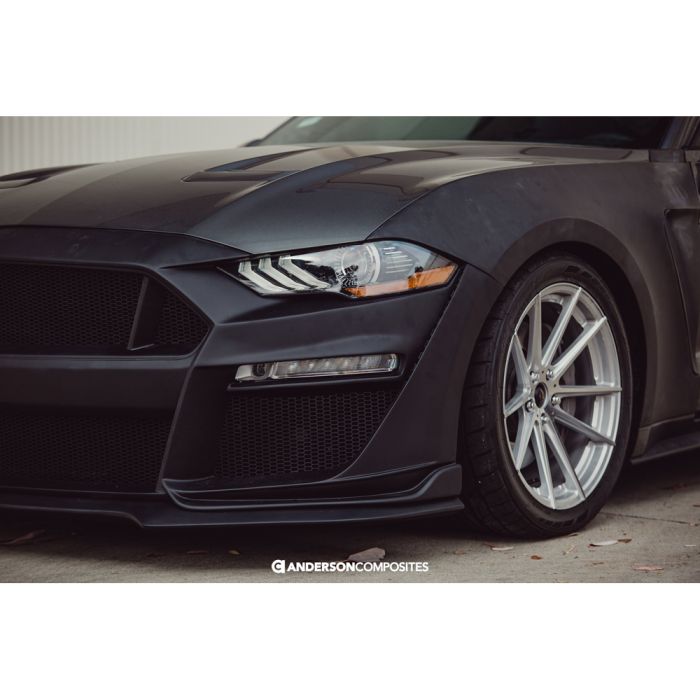 Anderson Composites Front Bumper Type-ST Fiberglass Mustang 2018-2023 - Image 4