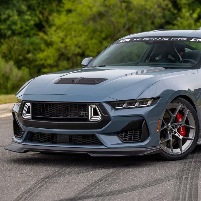 RTR Upper/ Lower/ Corner Grille Kit Plastic Satin Black With LED Air Intakes Mustang GT 24-26 - Image 2