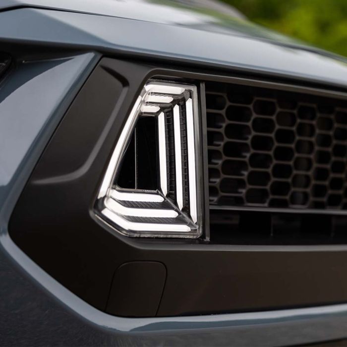 RTR Upper/ Lower/ Corner Grille Kit Plastic Satin Black With LED Air Intakes Mustang GT 24-26 - Image 3
