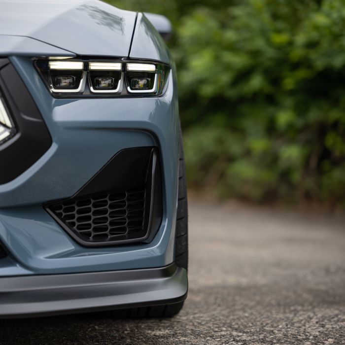 RTR Upper/ Lower/ Corner Grille Kit Plastic Satin Black With LED Air Intakes Mustang GT 24-26 - Image 4