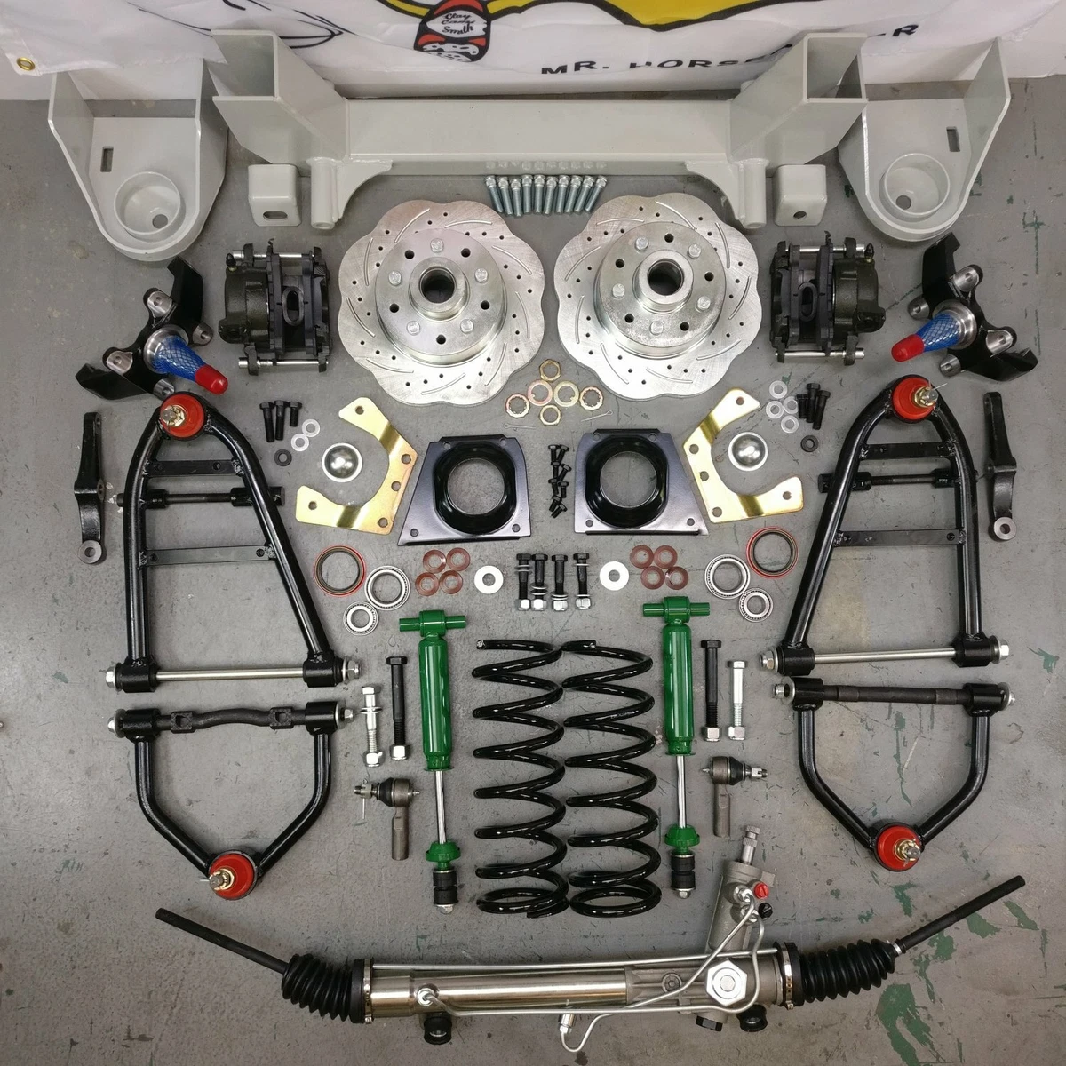 1964 – 1970 Ford Mustang II 2 Complete Front End Suspension Kit IFS 2 Inch Drop
