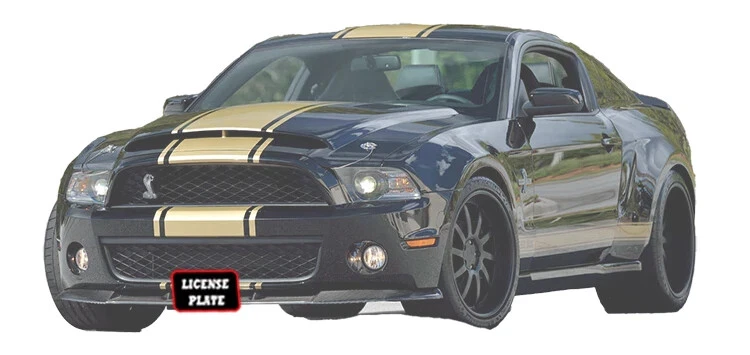 Quick Release License Plate Bracket for 10-12 Ford Mustang Shelby GT500 S. Snake - Image 3
