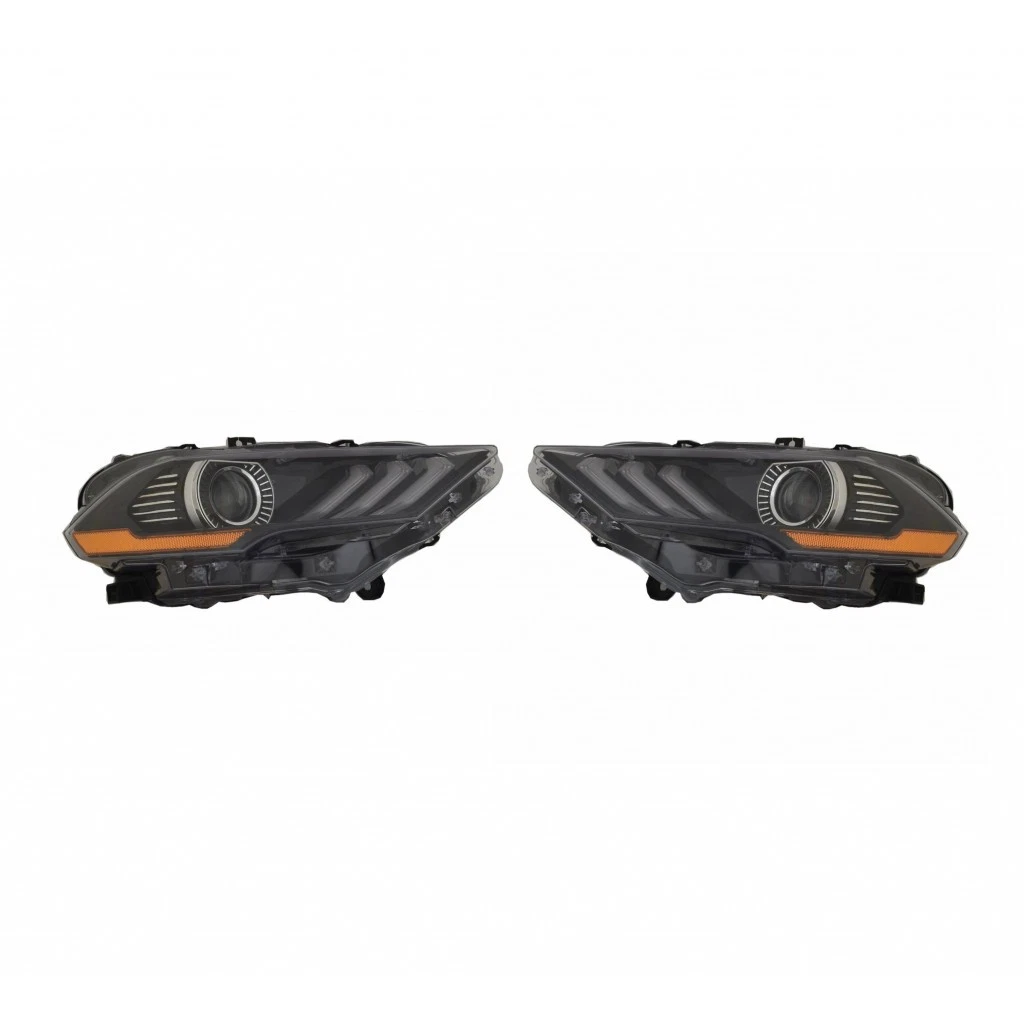 For Ford Mustang 2018 2019 Headlight Driver and Passenger Side | Pair | HID
